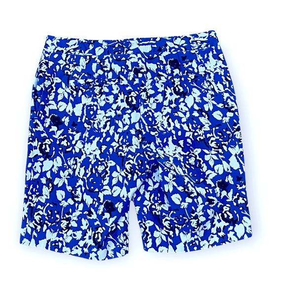 Mario Serrani Pants - Mario Serrani Bermuda Shorts Floral Print NWOT Blue in Color